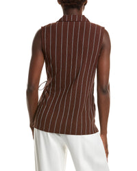 Anne Klein Anne Klein Notched Neck Wrap Top