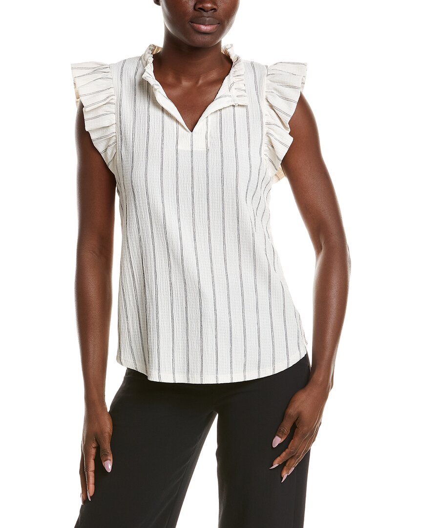 Anne Klein Anne Klein Pinstripe Top