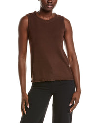 Anne Klein Anne Klein Pointelle Trim Sweater Tank