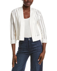 Anne Klein Anne Klein Sheer Stripe Shrug