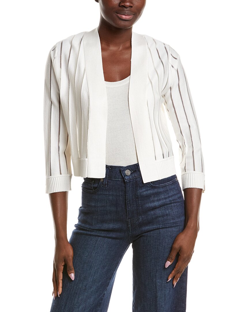 Anne Klein Anne Klein Sheer Stripe Shrug