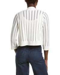 Anne Klein Anne Klein Sheer Stripe Shrug