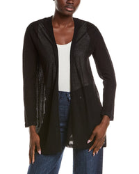 Anne Klein Anne Klein Semi Sheer Texture Stitch Cardigan