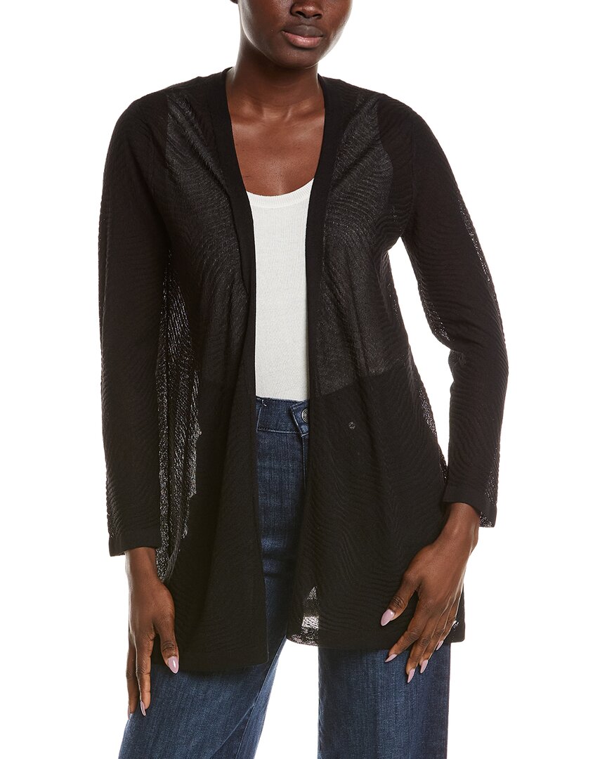 Anne Klein Anne Klein Semi Sheer Texture Stitch Cardigan