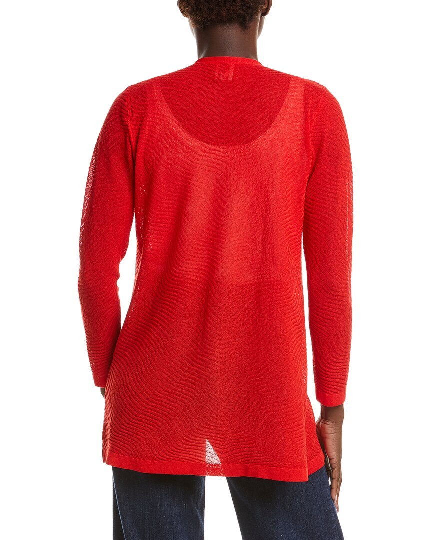Anne Klein Anne Klein Semi Sheer Texture Stitch Cardigan