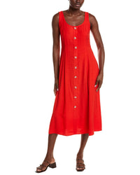 Anne Klein Anne Klein Solid Midi Dress