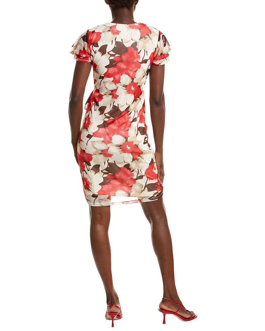Anne Klein Anne Klein Classic Wrap Printed Mini Dress