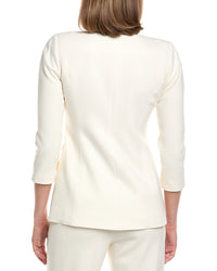 Carolina Herrera Embroidered Wool-Blend Jacket