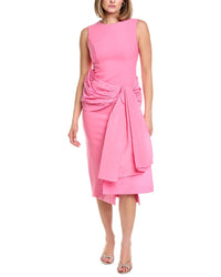 Carolina Herrera Solid Silk-Blend Column Dress