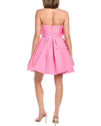Carolina Herrera Flower Silk Mini Dress