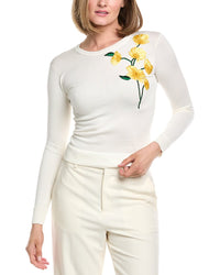 Carolina Herrera Embroidered Sweater
