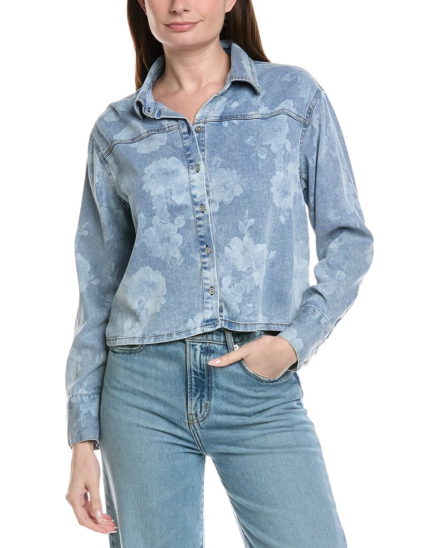 Industry Printed Denim Button-Down Shirt