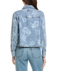 Industry Printed Denim Button-Down Shirt