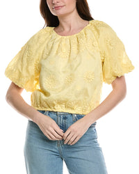 Industry Floral Embroidered Blouse