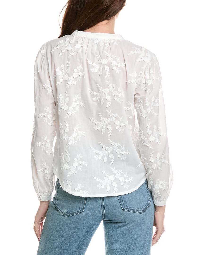 Industry Embroidery Button-Down Blouse