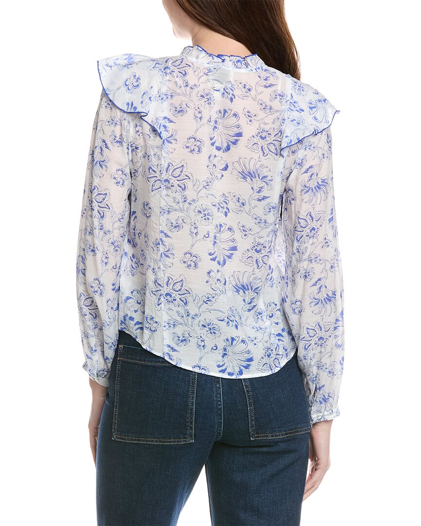 Industry V-Neck Printed Blouse