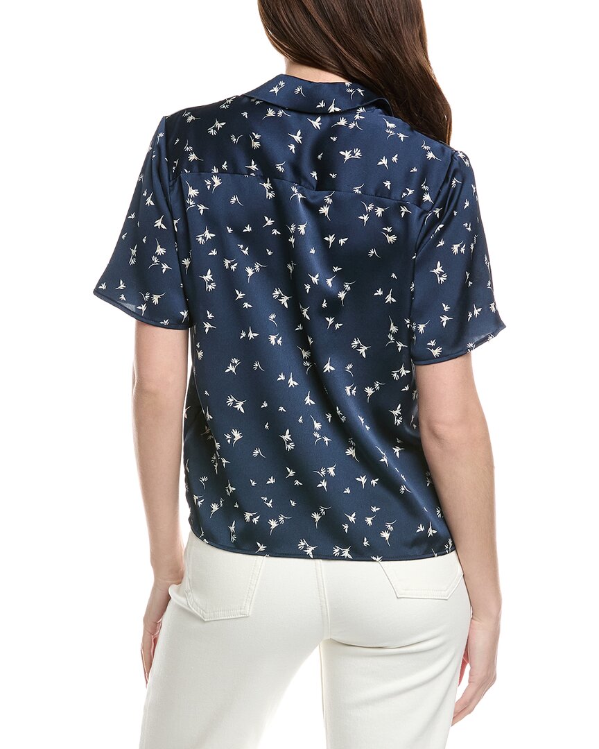 T Tahari Printed Camp Shirt