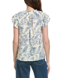 Philosophy Flutter Print Blouse