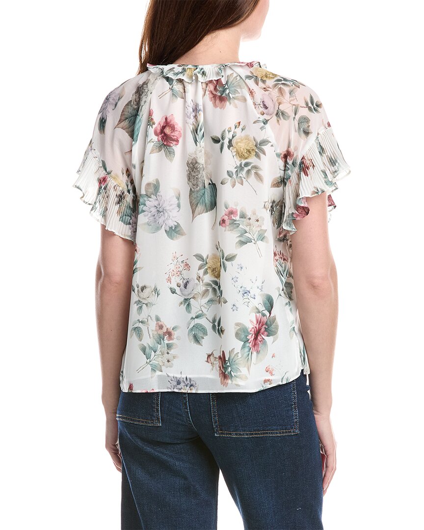 Philosophy Tie Neck Printed Blouse