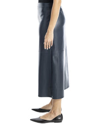 Max Studio Leatherette A-Line Skirt