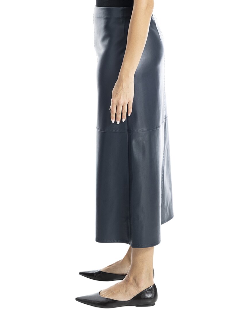 Max Studio Leatherette A-Line Skirt