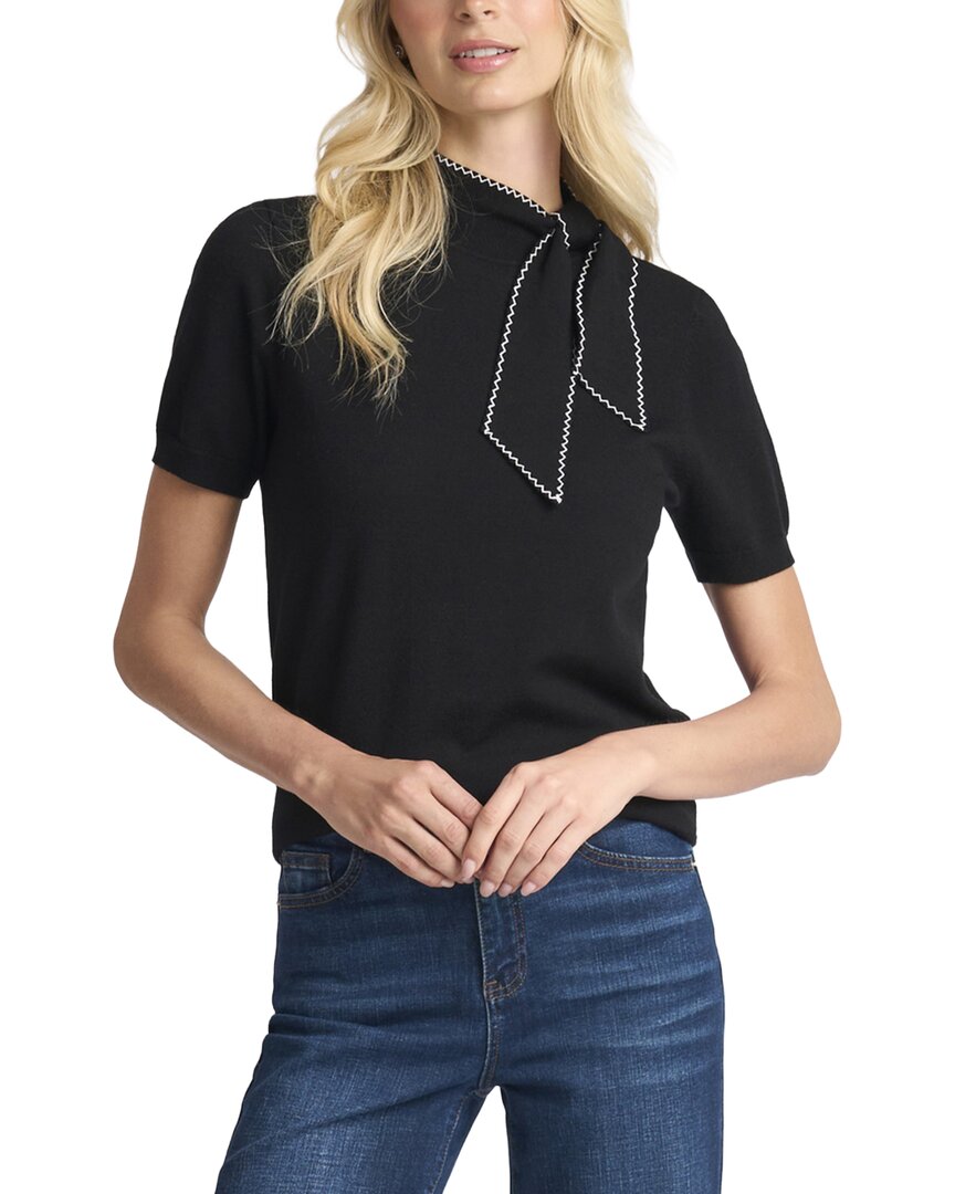 Cece Scarf Tie Neck Sweater