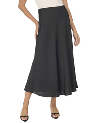 Cece Satin Maxi Bias Skirt