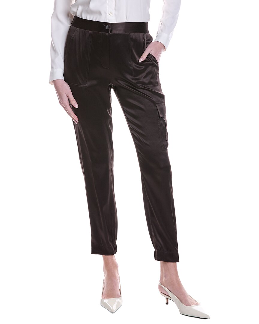 Gosilk Lux Cargo Silk-Blend Pant