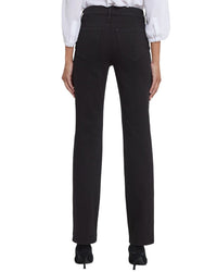 Nydj Marilyn Black Rinse Straight Leg Jean