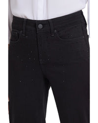 Nydj Marilyn Black Rinse Straight Leg Jean