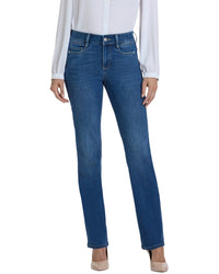 Nydj Marilyn Opera Blue Straight Leg Jean