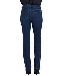 Nydj Marilyn Blacken Blue Straight Leg Jean