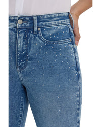Nydj Marilyn Washed Crystal Straight Leg Jean