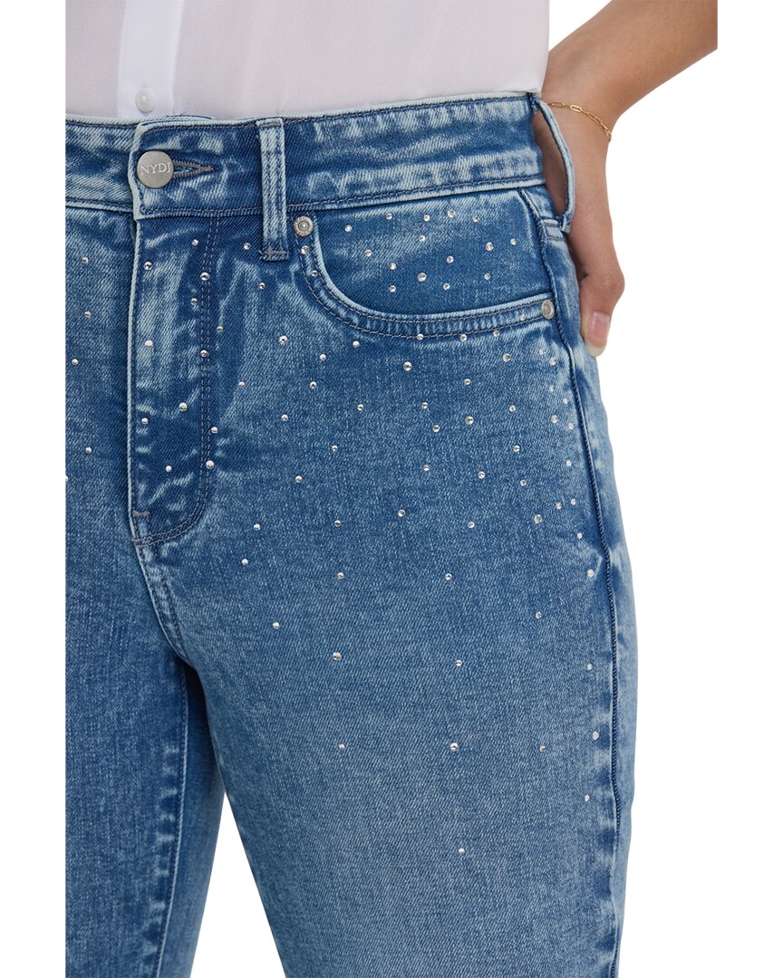 Nydj Marilyn Washed Crystal Straight Leg Jean