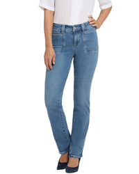 Nydj Marilyn Bastille Sea Straight Leg Jean