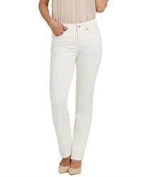Nydj Marilyn Winter White Straight Leg Jean