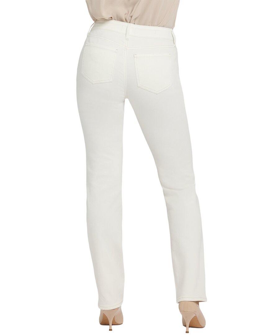 Nydj Marilyn Winter White Straight Leg Jean