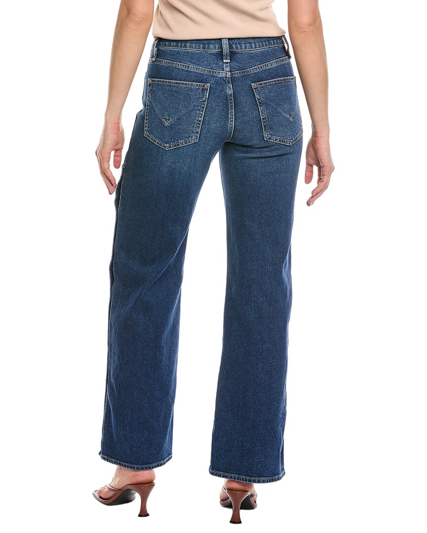 Hudson Jeans Rosie Side Snaps Deep Ray Wide Leg Jean