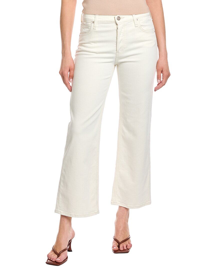 Hudson Jeans Rosie High-Rise Ecru Wide Leg Ankle Jean