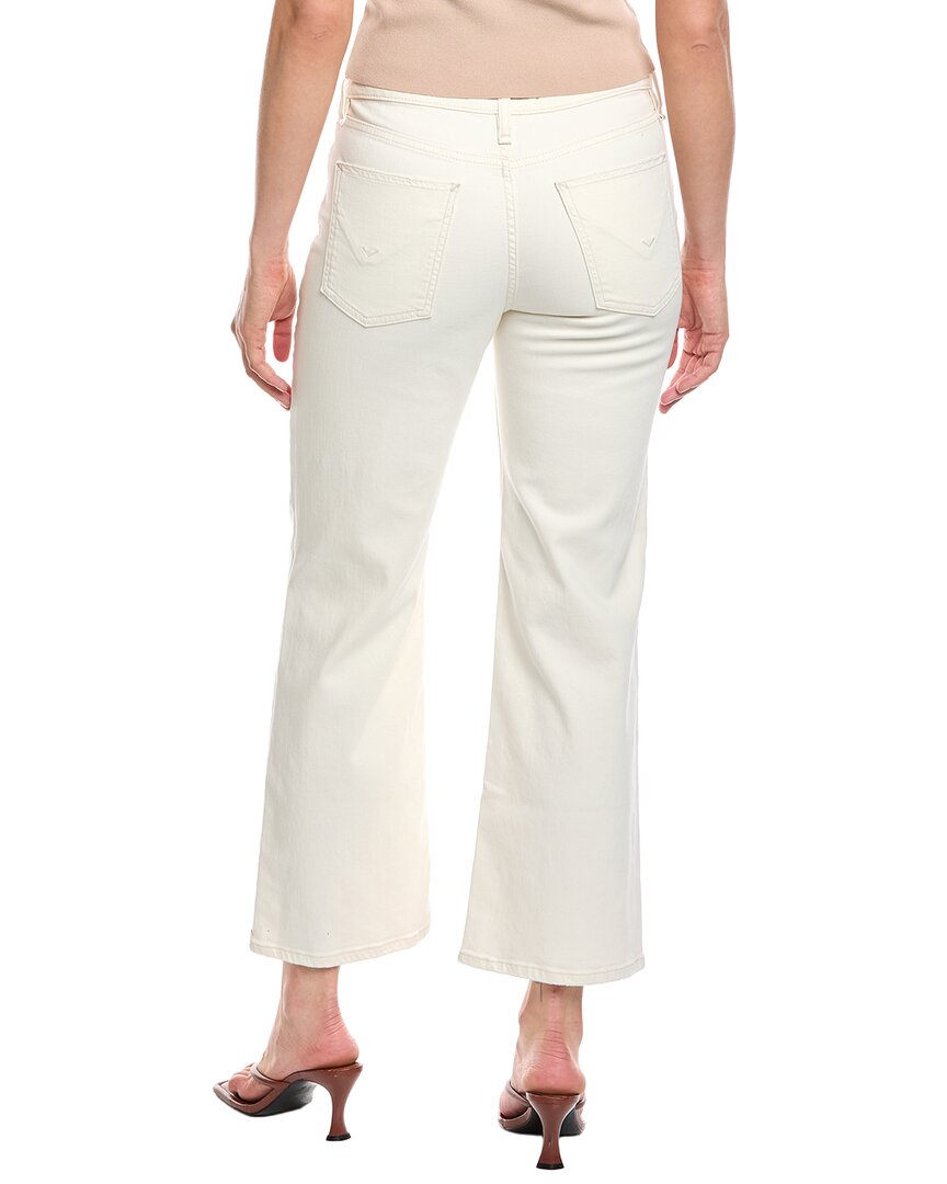 Hudson Jeans Rosie High-Rise Ecru Wide Leg Ankle Jean