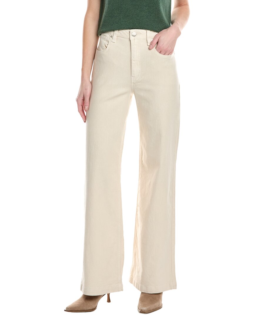 Hudson Jeans Jodie Loose Fit Linen-Blend Ancient Scroll Wide Leg Jean