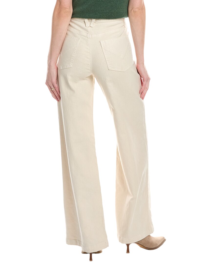 Hudson Jeans Jodie Loose Fit Linen-Blend Ancient Scroll Wide Leg Jean