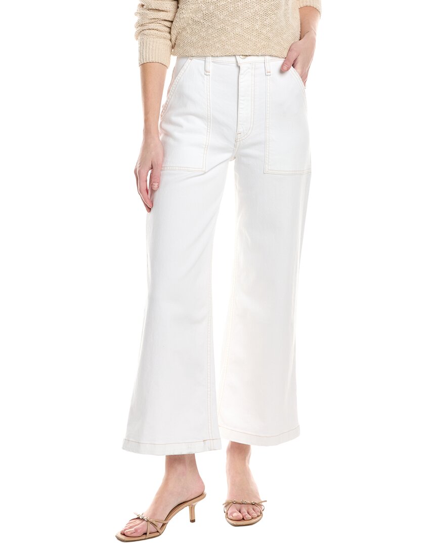 Hudson Jeans Jodie White Wide Leg Crop Jean
