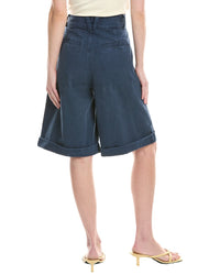 Hudson Jeans Brooks Linen-Blend Moonlit Ocean Bermuda Short