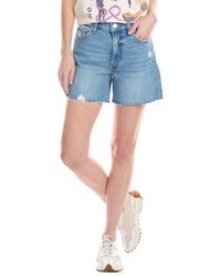 Hudson Jeans Devon High-Rise Rush Destructed Boyfriend Short