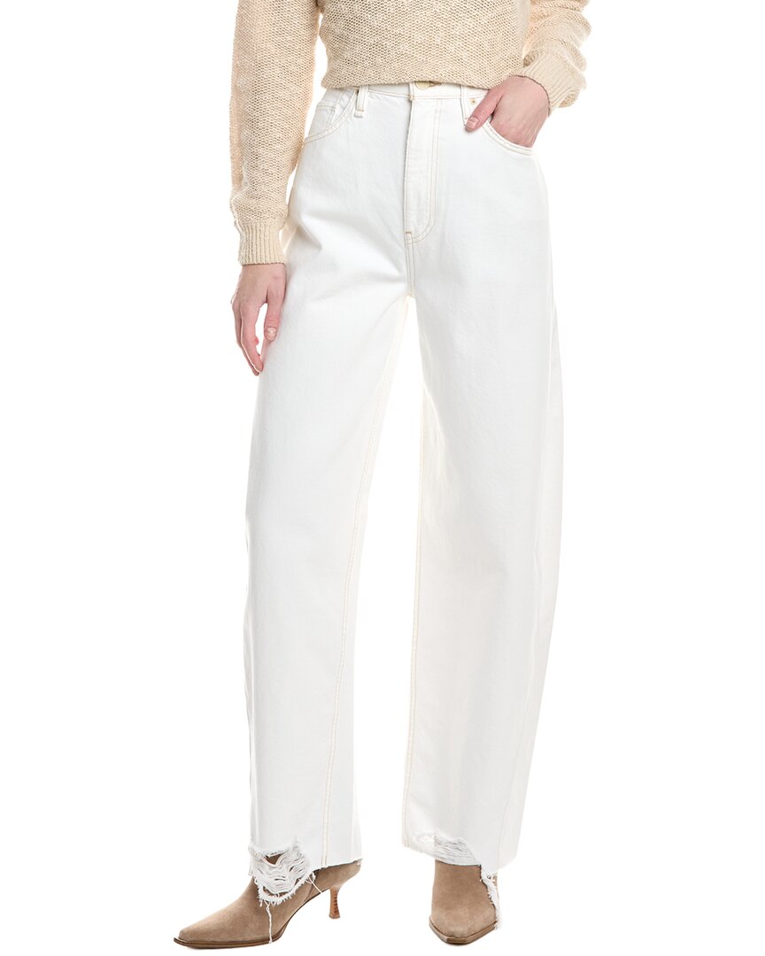 Hudson Jeans Bailey White Relaxed Barrel Jean