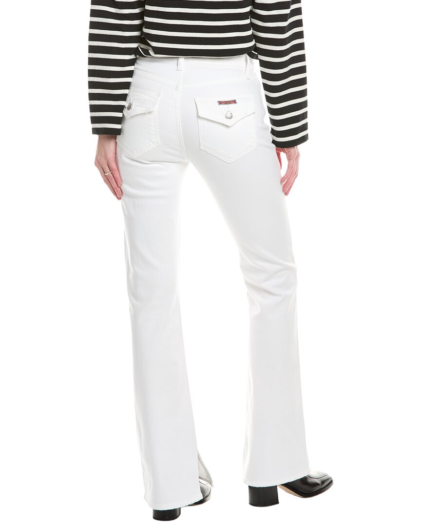Hudson Jeans Barbara High-Rise White Bootcut Jean