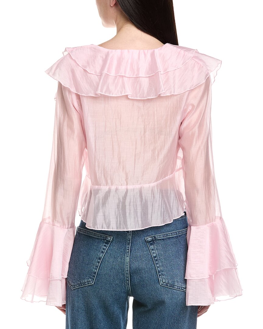 Hl Affair Bell-Sleeve Ruffle Blouse