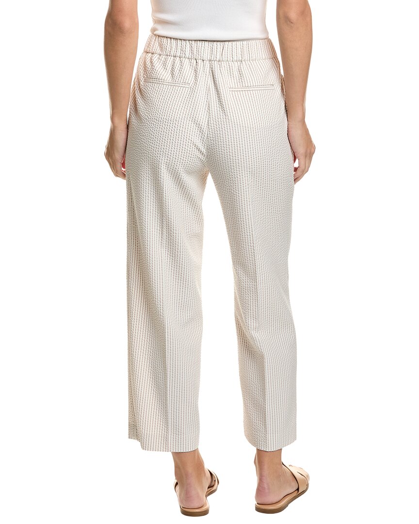 Jones New York Jones New York Straight Crop Seersucker Pant