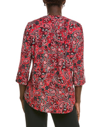 Jones New York Jones New York 3/4-Sleeve V-Neck Tunic